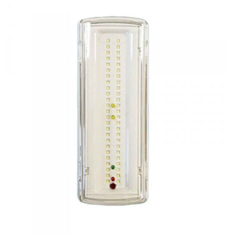 Lampada di Emergenza a LED 3.5W 400lm Luce Fredda 6500K Autonomia 3 Ore Batteria Ricaricabile al Litio