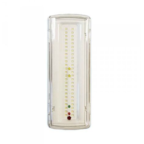 Lampada di Emergenza a LED 3.5W 400lm Luce Fredda 6500K Autonomia 3 Ore Batteria Ricaricabile al Litio Modalità Maintained e Non-Maintained
