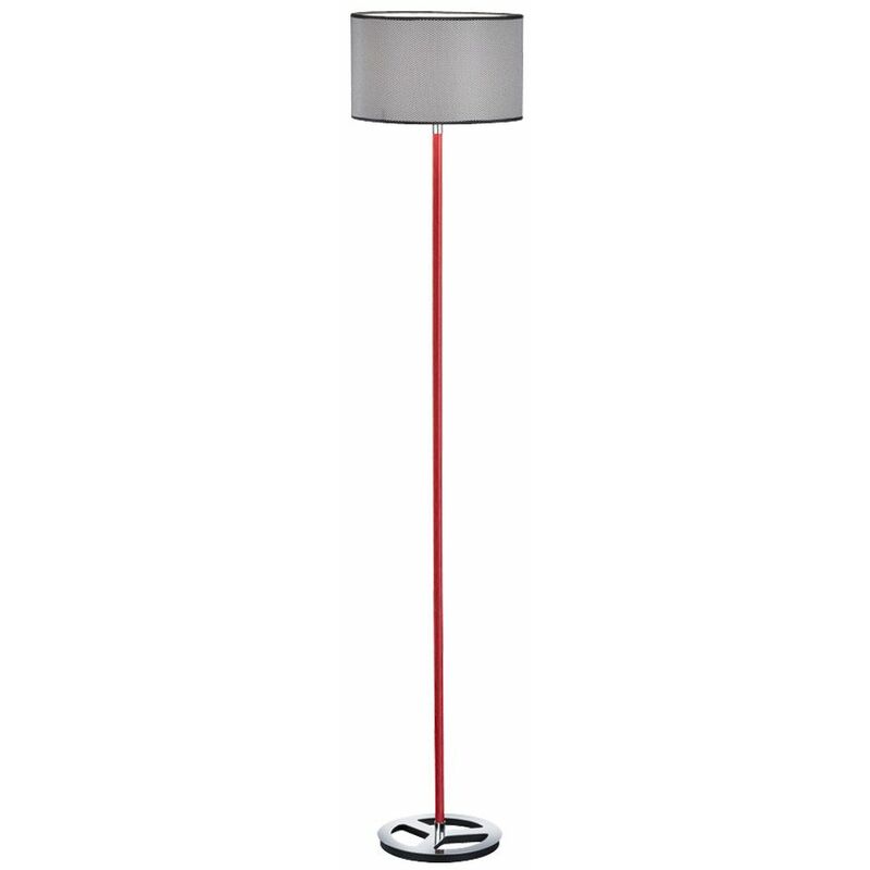 Image of Lampada da terra cromata di alta qualità illuminazione a soffitto proiettore lampada da lettura faretto tessile Trio 403400106