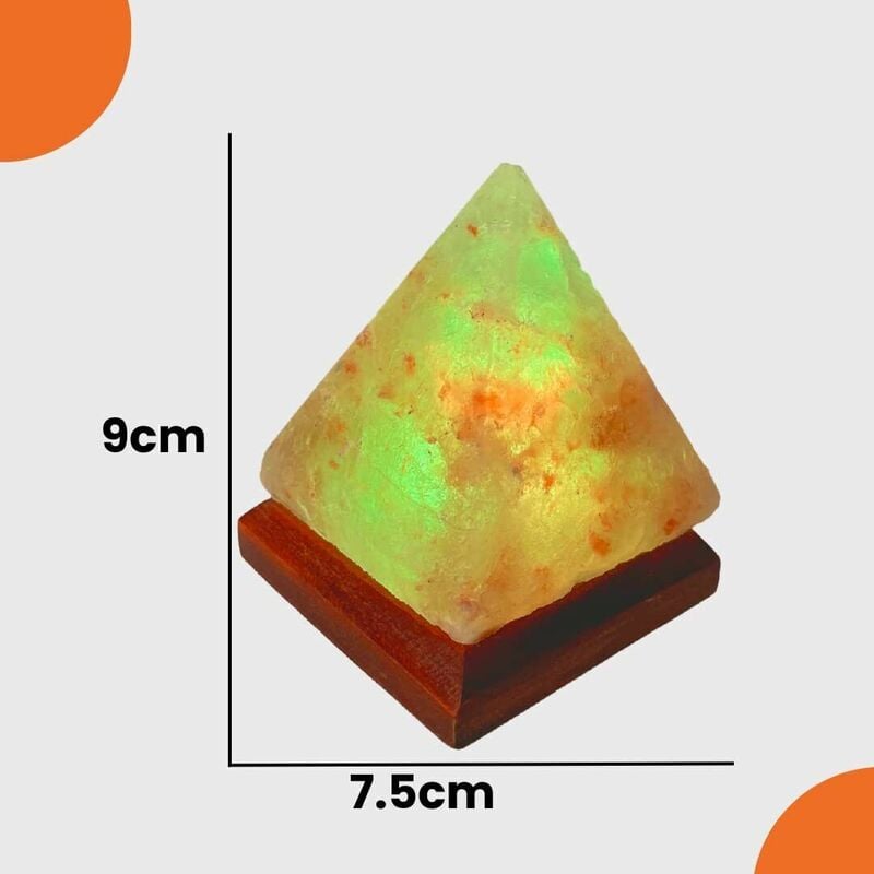 Image of Lampada di sale dell'himalaya - usb Piramide