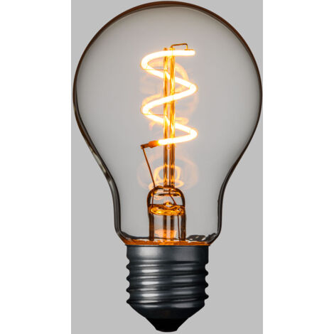 Lampada E27 36V goccia spiral Ø60mm bianco caldo
