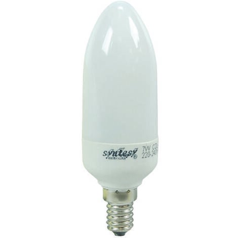 Lampadina SMD LED, Oliva C37, 6W/490lm, base E14, 4000K