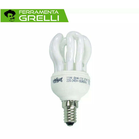 Lampada Elettronica Compatta E14 - 11w - E14 -  2700°K calda