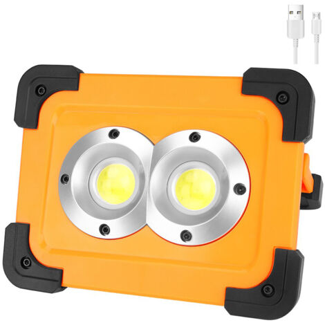 LAMPADA EMERGENZA 32 LED COB RICARICABILE LAVORO PORTATILE ENERGIA SOLARE B0265