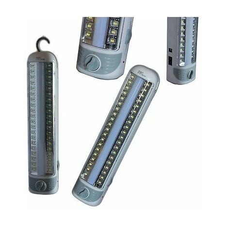 V-TAC lampada led barra per armadio ricaricabile USB 1.5w con sensore porta  luce mobili colore argento luce 4000k sku 2958