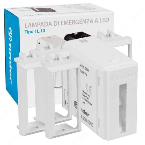 Lampada Emergenza Finder LUMOS 110-230V AC 14lm 1M Bianco 1L1082300000