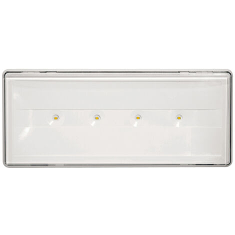 Lampada Emergenza LED A Parete Beghelli 19500 IP 40 Stile+ 11W SE/SA 1/2H