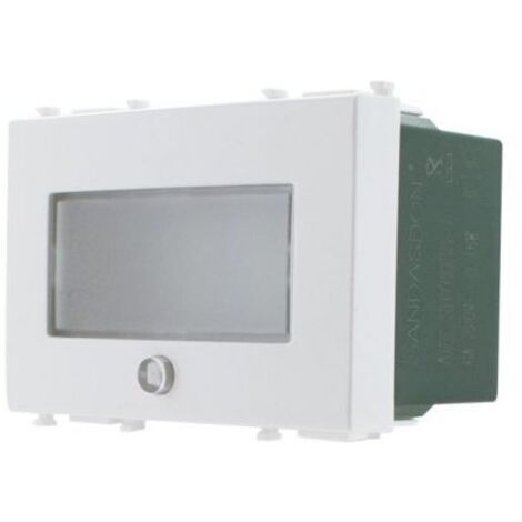 Lampada Emergenza Led Segnapasso 503 3M Moduli 220V Nero Compatibile Vimar Plana SD70033-1