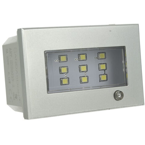 Lampada Emergenza Led Segnapasso Silver Tech 503 3M Moduli 220V Compatibile con Axolute