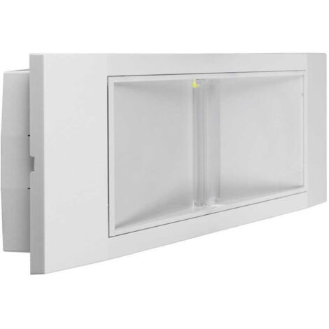Lampada Emergenza LED Slim , 11W, 1 ora di autonomia, 130 Lumen, IP40, Installabile a parete, 16 LED