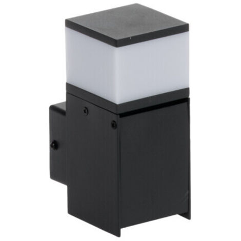 Lampada esterna IP44 - LED intercambiabile - Aluminio nero - 160 mm