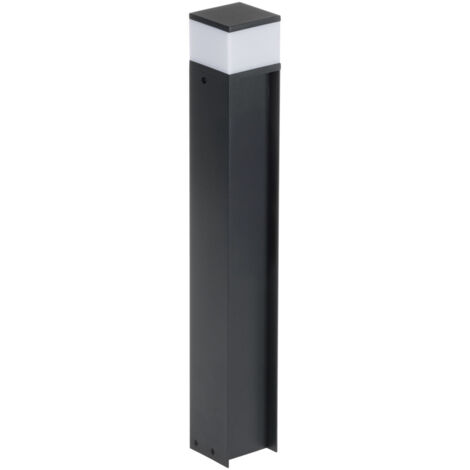 Lampada esterna LED - Aluminio nero - Fonte sostitutiva - IP44 - H500mm