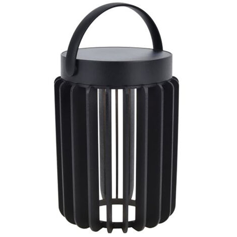 Lampada esterna portatile solare LED 300lm nera Lutec KOZY