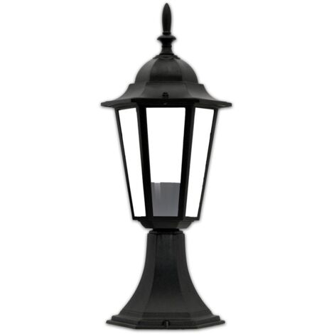 Lampada esterno paletto Liguria nera E27 IP43 Polux