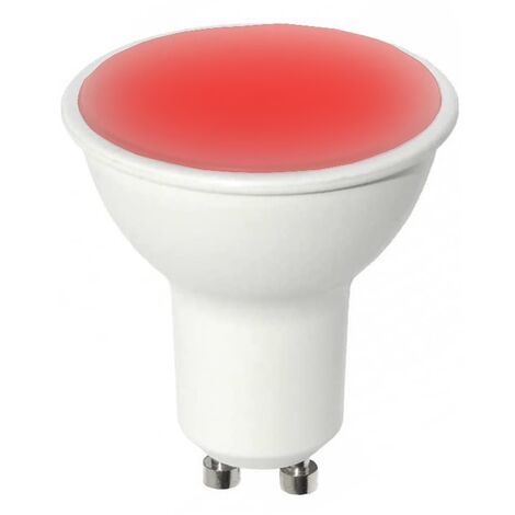 Lampada faretto 6W luce lampadina a led attacco con attacco GU10 da 220V rosso rossa