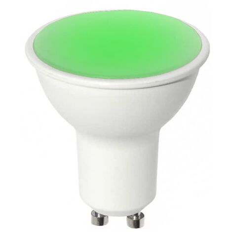 Lampada faretto 6W luce lampadina a led attacco con attacco GU10 da 220V verde