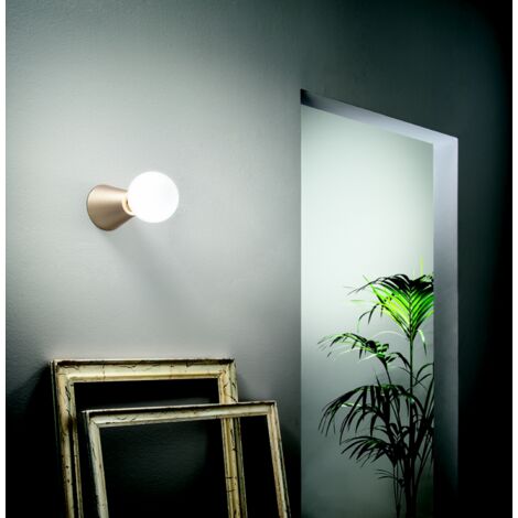 Lampada faretto da interno 12x12 cm FOG in alluminio verniciato Oro