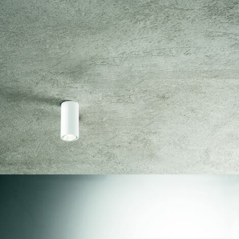 Lampada faretto da interno FILO in alluminio verniciato 6x12 cm Bianco