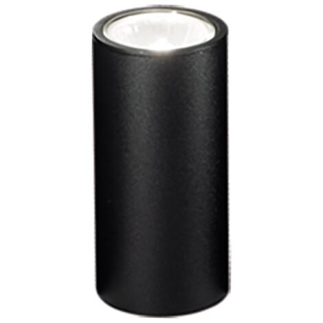 Lampada faretto da interno FILO in alluminio verniciato 6x12 cm Nero