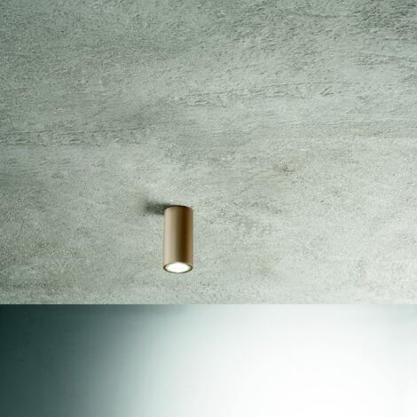 Lampada faretto da interno FILO in alluminio verniciato 6x12 cm Oro