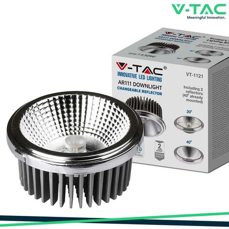 Lampada Faretto Led AR111 20W AC 220V Caldo 3000K Doppio Riflettori Intercambiabile 20 40 Gradi SKU-212792