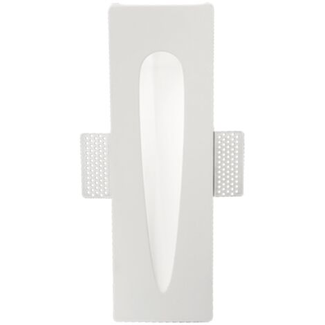 Lampada faretto LED da incasso LIMBO in gesso verniciato Bianco 10x32 cm