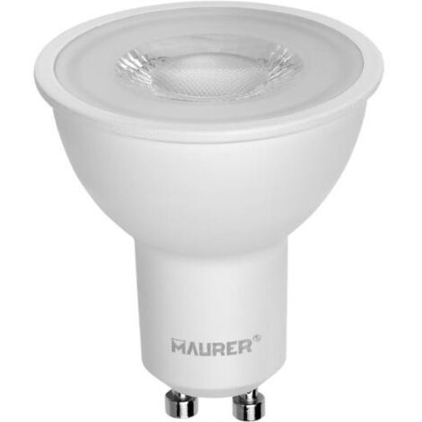 LAMPADA FARETTO LED TRASPARENTE MAURER GU10 220V 5W 450L 2700K L.CALDA