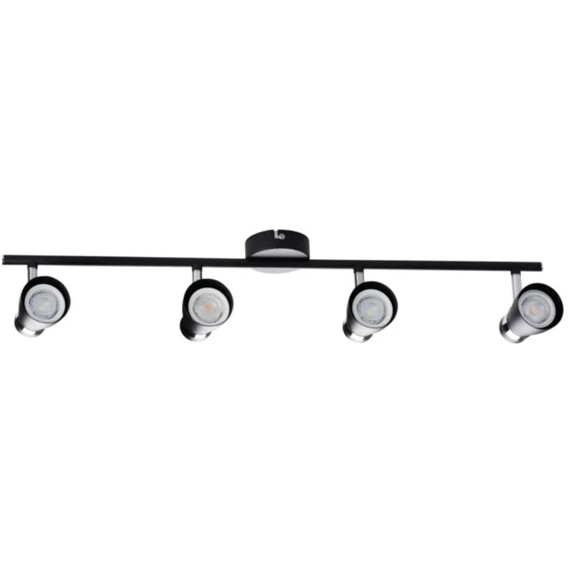 Kanlux - lampada faretto parete soffitto enali orientabile nero 4 luci GU10