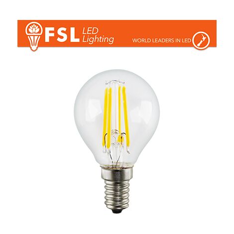 Lampadina led piccola pera Lampo 1.5W 6400K luce fredda attacco E14