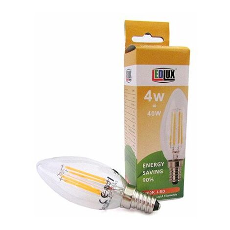 Century lampadina colpo di vento led filamento 4w attacco e14 luce calda  inm1c-041427