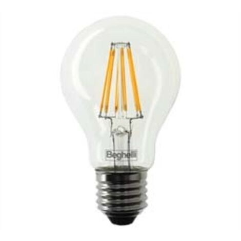 LAMPADA FILO LED GOCCIA ZAFIRO E27- - 12W - 2700  °K calda - 1600 lm - 60x108h - 2 blister BEGHELLI