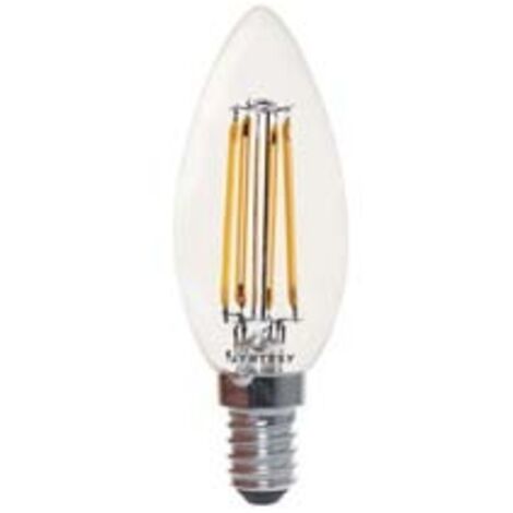 LAMPADA FILO LED OLIVA CHIARA E14- - 5w  E14 - 2700  °K calda - 470lm - cl. en.E - 10 pezzi SYNTESY