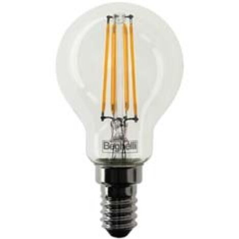 LAMPADA FILO LED SFERA ZAFIRO E14- - 4W - 4000 °K naturale - 470 lm - 45x84h - 2 blister BEGHELLI