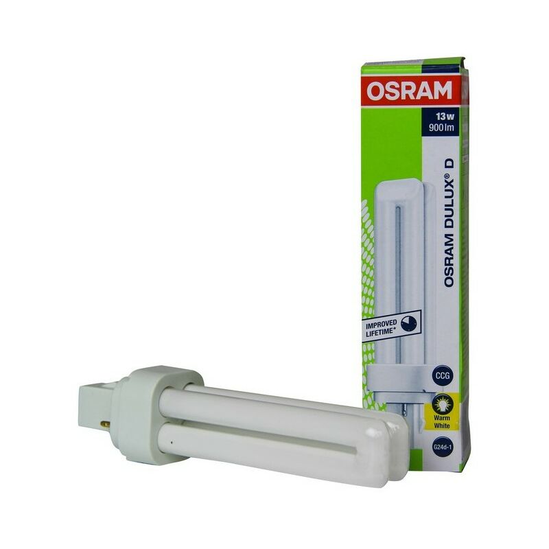 Image of Osram - 025698 Bulb G24d-1 Dulux d 13W 830 2-Pins 900lm Warm White