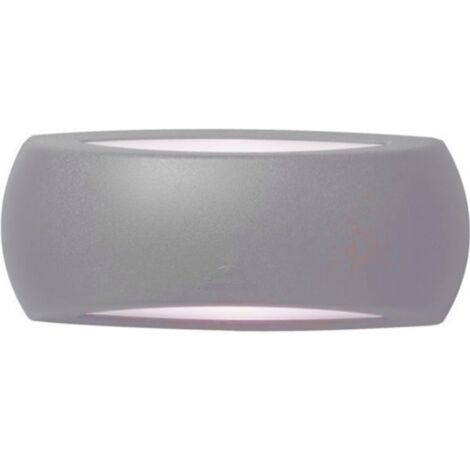 Lampada Francy 6W 4000K Grigia da 800Lm. - Applique da Parete IP66 - Fumagalli