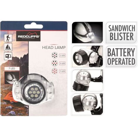 LAMPADA FRONTALE LED 7 led