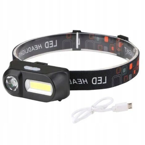 Lampada frontale tattica militare per foreste e montagne, leggera, potente, a LED