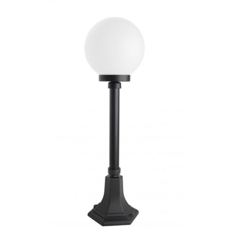 Lampada giardino 68 cm globo 20 cm nera E27 IP43 SU-MA