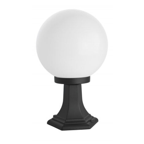 Lampada giardino h41cm SU-MA KULE sfera 25cm E27 nera IP43