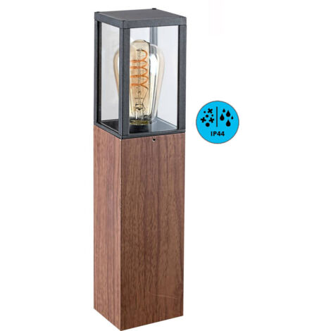 Lampada giardino paletto Wales rovere E27 IP44 Rabalux