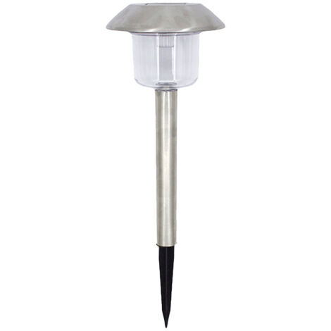 LAMPADA GIARDINO SOLARE PICCHETTO INOX PAPILLON - CF. SCATOLA (EX 50151)
