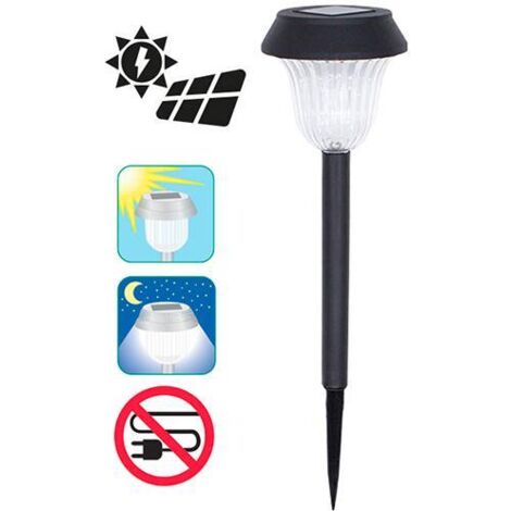 LAMPADA GIARDINO SOLARE PICCHETTO PLASTICA PAPILLON - SCATOLA (EX 50150)