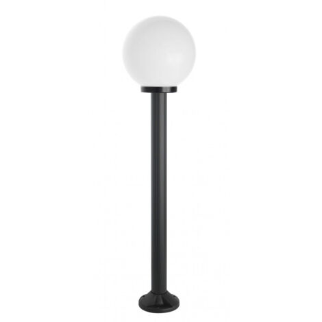 Lampada giardino SU-MA 125cm sfera 25cm nera E27 IP43