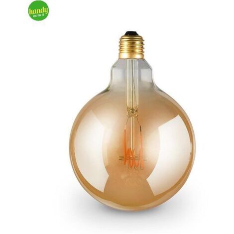 Lampada globo Prismalux E27 3W 1800K ambra 200 lumen