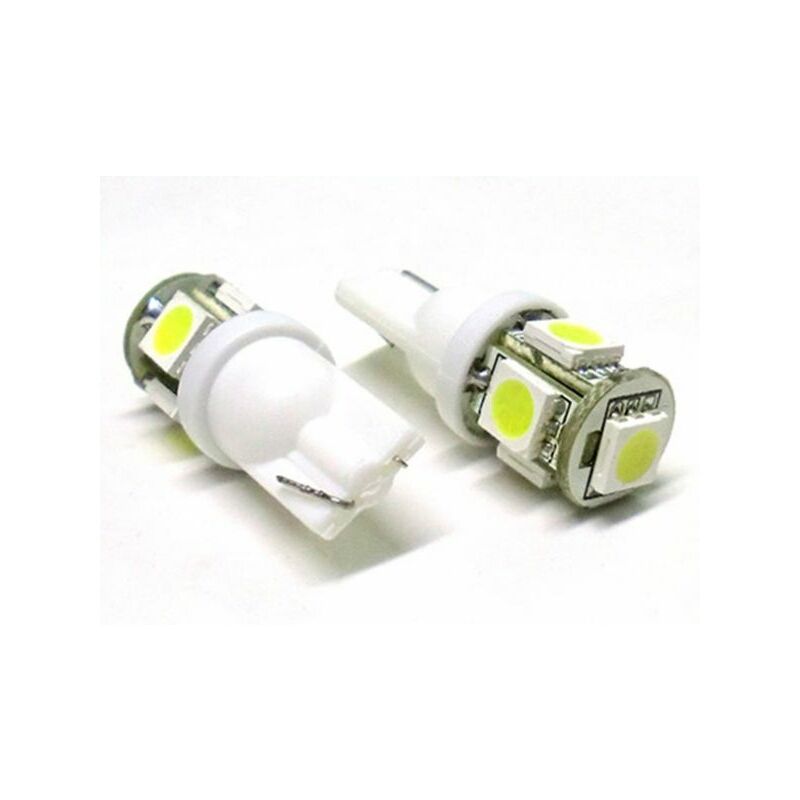 Lampada Led T10 W5W 5 Smd 5050 Bianco 12V