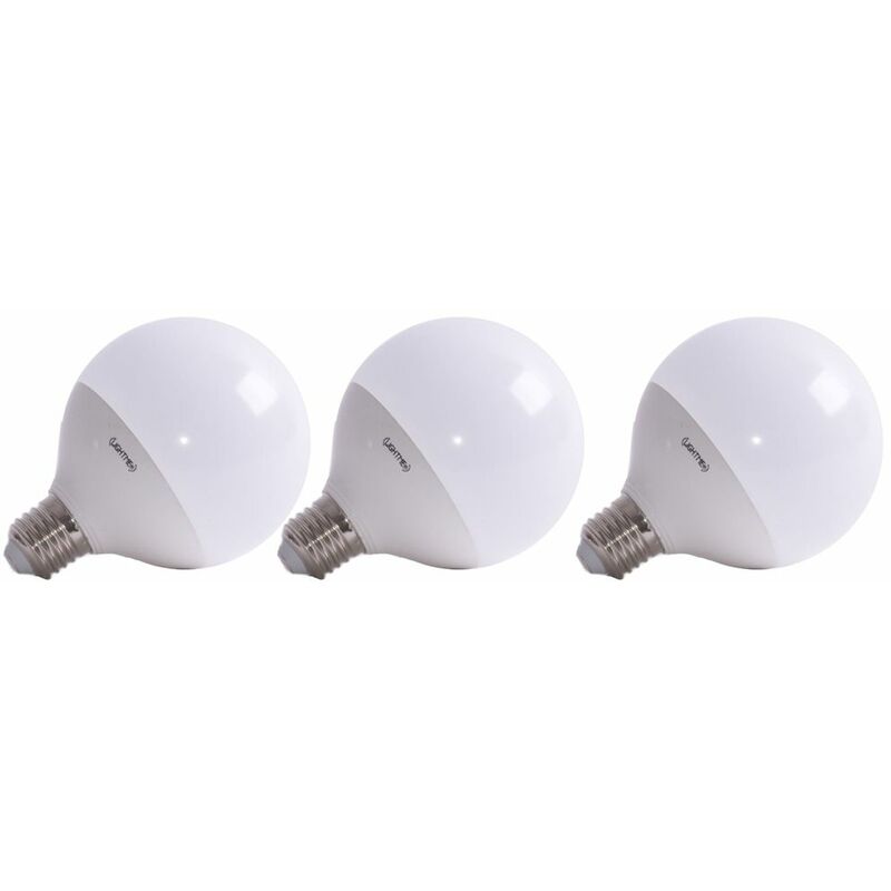 Image of 3 lampadine a led E27 da 12 watt 1055 lumen 2700K luce di pera bianco caldo