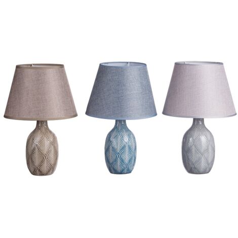 LAMPADA IN CERAMICA DARCY D25XH39CM IN 3 COLORI