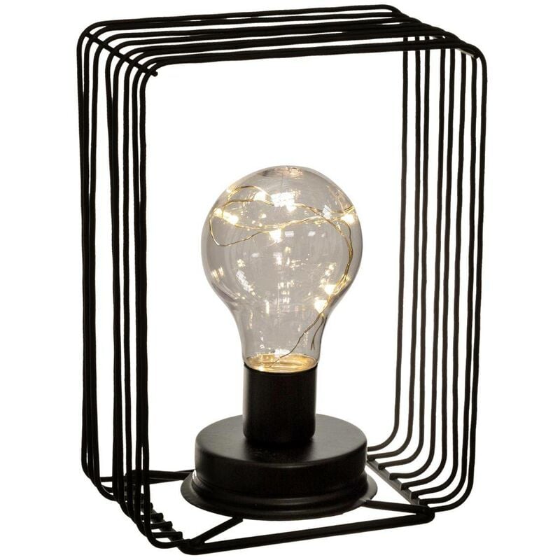 Image of Lampada in metallo con scatola MicroLed - Rettangolo Atmosphera créateur d'intérieur - Rettangolo