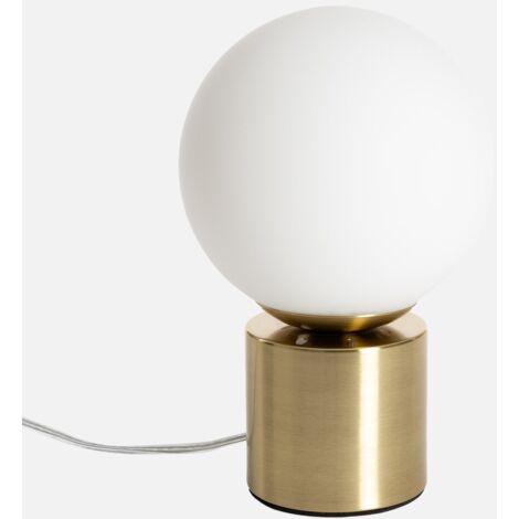 Lampada in metallo e vetro, 25cm
