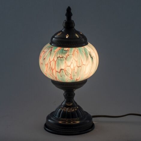 Lampada in mosaico di vetro e metallo per decorazione d'interni
